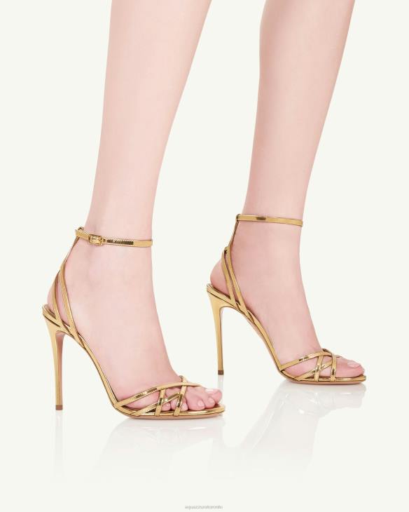 Aquazzura All I Want Sandal 105 GOLD 8TLF68