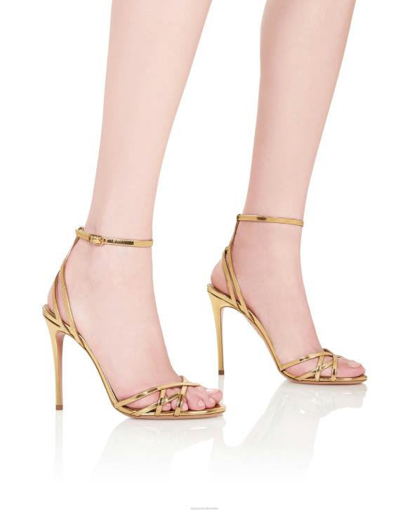 Aquazzura All I Want Sandal 105 GOLD 8TLF68