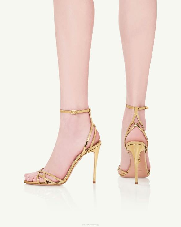 Aquazzura All I Want Sandal 105 GOLD 8TLF68