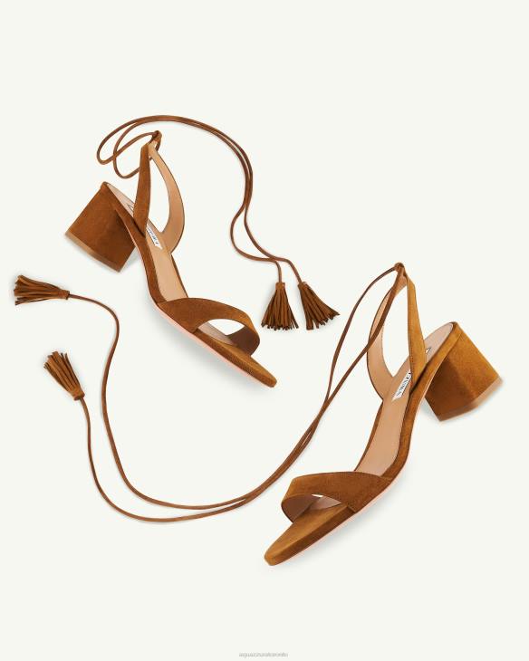 Aquazzura Alu Sandal 50 BROWN 8TLF143