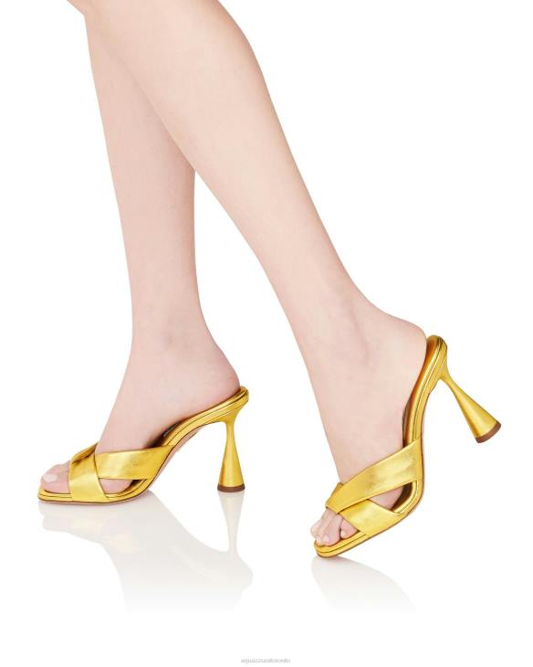 Aquazzura Amore Mule 95 GOLD 8TLF70