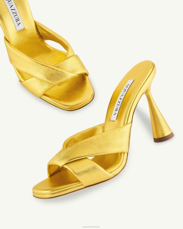 Aquazzura Amore Mule 95 GOLD 8TLF70