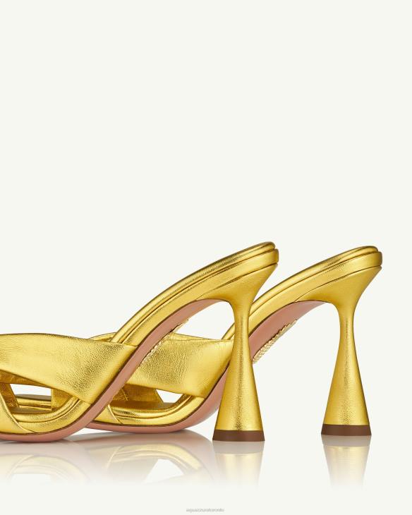 Aquazzura Amore Mule 95 GOLD 8TLF70