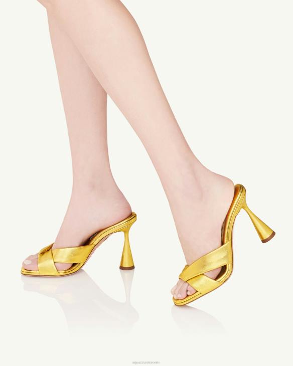 Aquazzura Amore Mule 95 GOLD 8TLF70