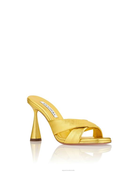 Aquazzura Amore Mule 95 GOLD 8TLF70