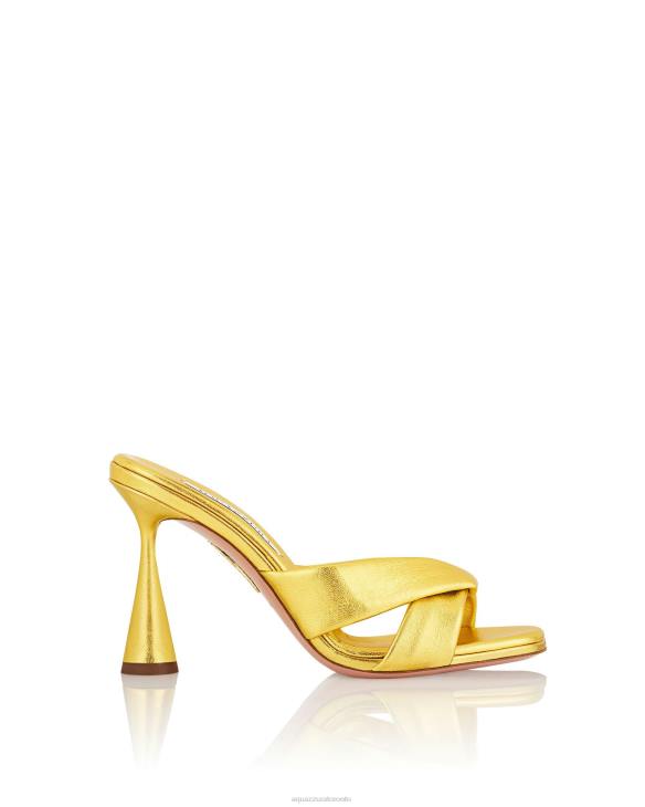 Aquazzura Amore Mule 95 GOLD 8TLF70