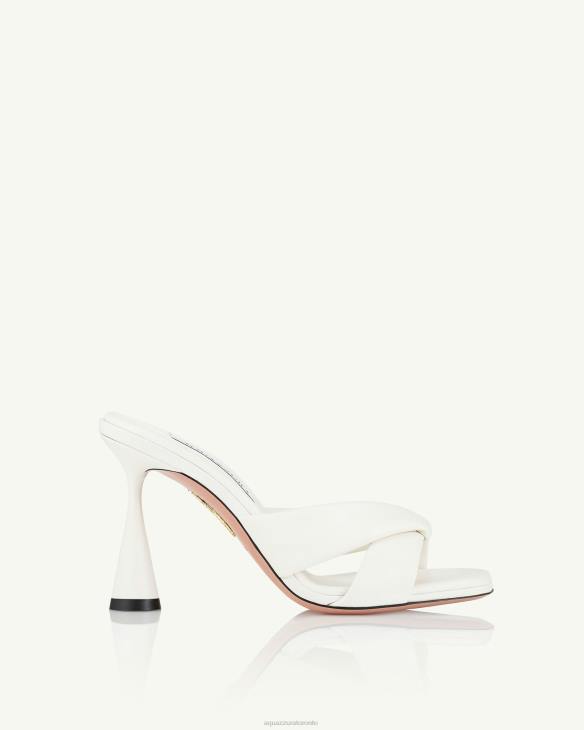 Aquazzura Amore Mule 95 WHITE 8TLF21