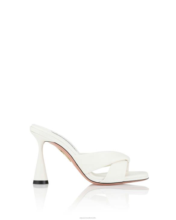 Aquazzura Amore Mule 95 WHITE 8TLF21