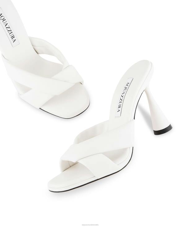 Aquazzura Amore Mule 95 WHITE 8TLF21