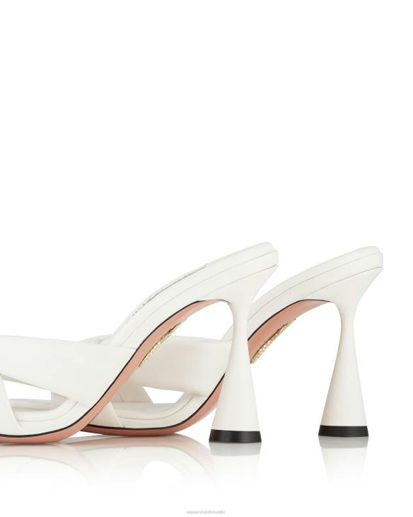 Aquazzura Amore Mule 95 WHITE 8TLF21