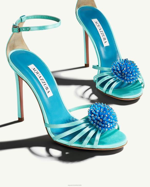 Aquazzura Anemone Sandal 105 BLUE 8TLF13