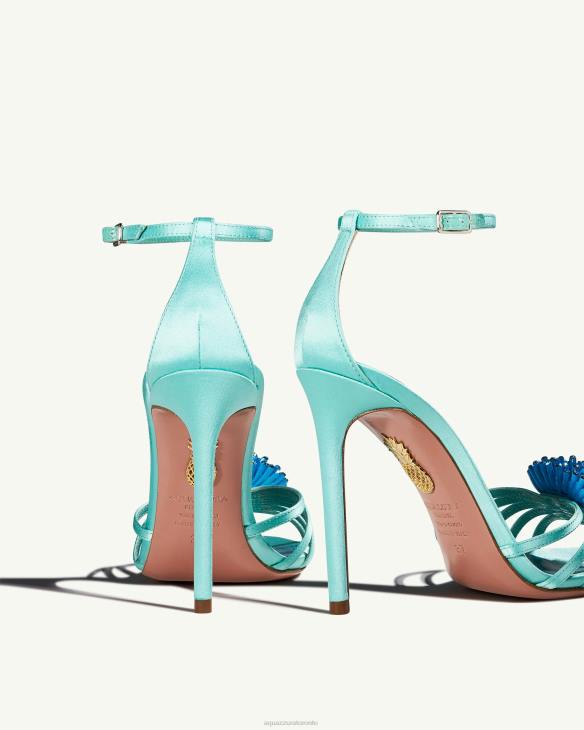 Aquazzura Anemone Sandal 105 BLUE 8TLF13