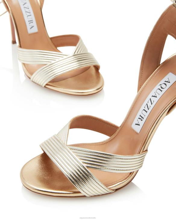 Aquazzura Ari Sandal 105 GOLD 8TLF129