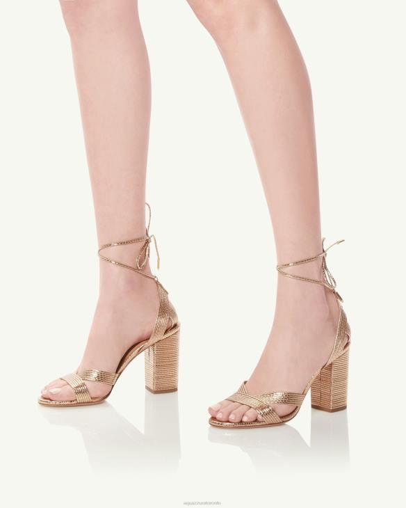 Aquazzura Ari Sandal 85 GOLD 8TLF89