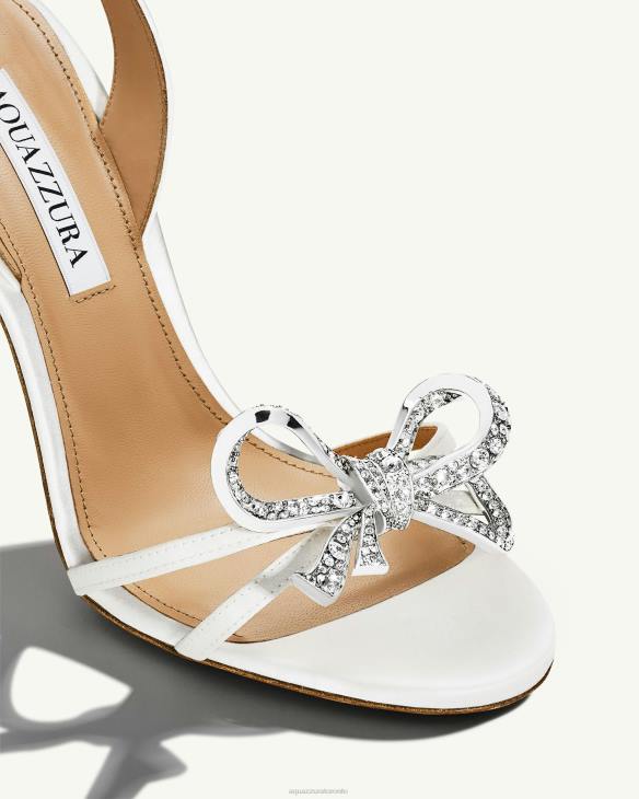 Aquazzura Babe Sandal 105 WHITE 8TLF161