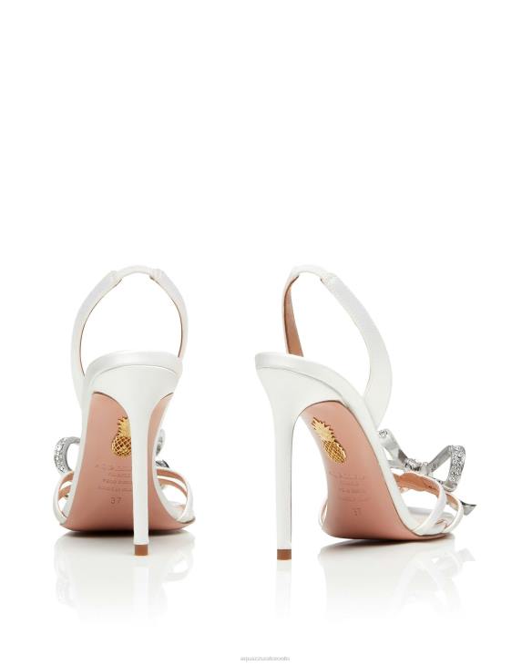 Aquazzura Babe Sandal 105 WHITE 8TLF161