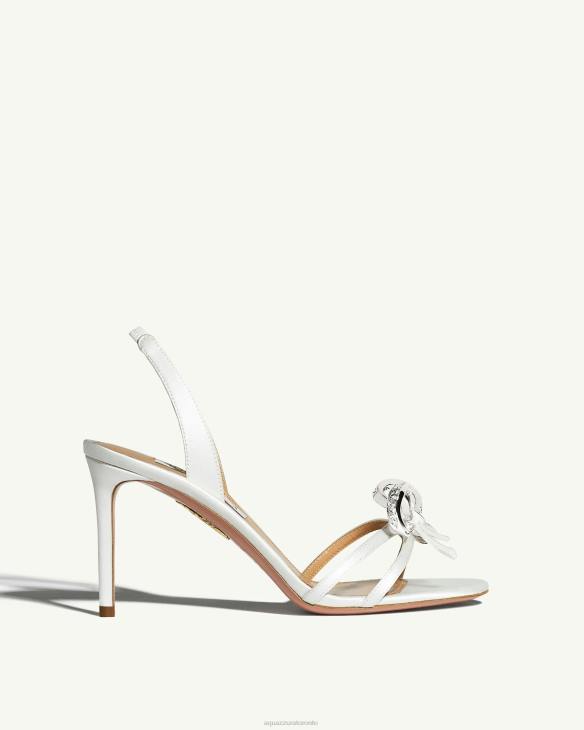 Aquazzura Babe Sandal 85 WHITE 8TLF164