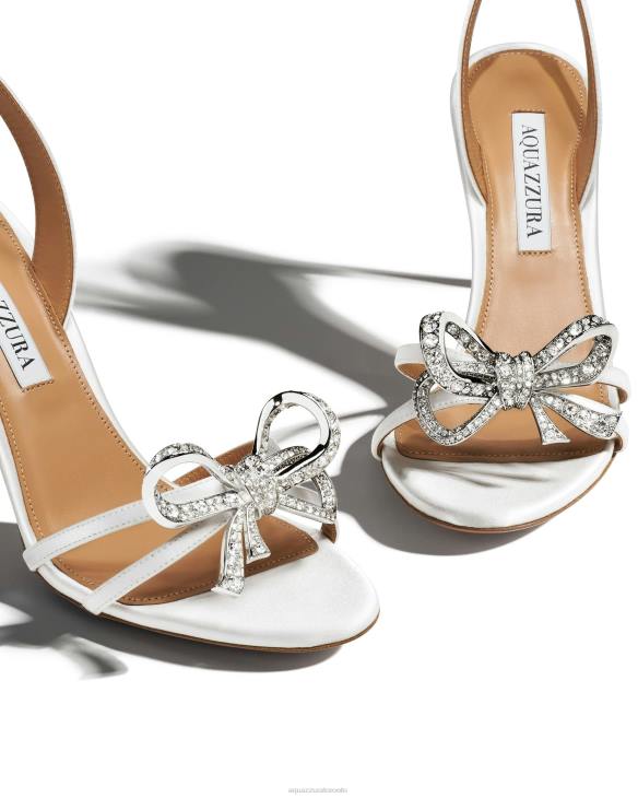 Aquazzura Babe Sandal 85 WHITE 8TLF164