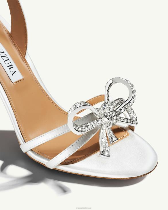 Aquazzura Babe Sandal 85 WHITE 8TLF164