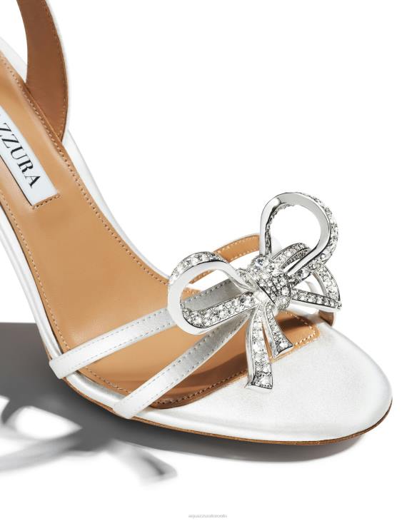 Aquazzura Babe Sandal 85 WHITE 8TLF164