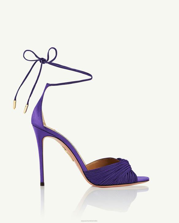 Aquazzura Bellini Beauty Sandal 105 PURPLE 8TLF53