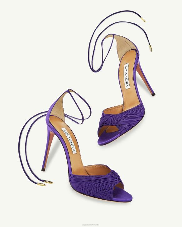 Aquazzura Bellini Beauty Sandal 105 PURPLE 8TLF53