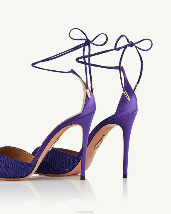 Aquazzura Bellini Beauty Sandal 105 PURPLE 8TLF53