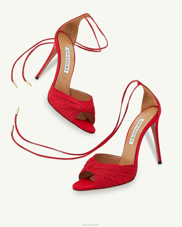 Aquazzura Bellini Beauty Sandal 105 RED 8TLF32