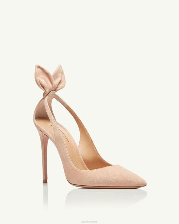 Aquazzura Bow Tie Pump 105 BEIGE 8TLF215