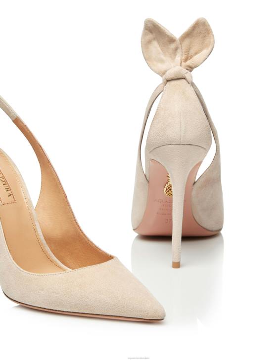 Aquazzura Bow Tie Pump 105 BEIGE 8TLF215