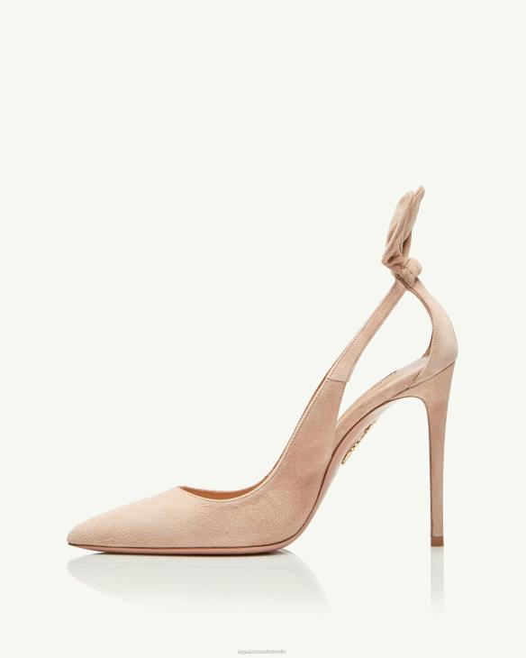 Aquazzura Bow Tie Pump 105 BEIGE 8TLF215