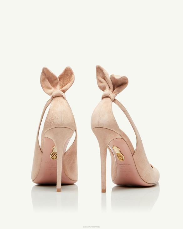 Aquazzura Bow Tie Pump 105 BEIGE 8TLF215