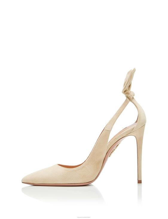 Aquazzura Bow Tie Pump 105 BEIGE 8TLF215