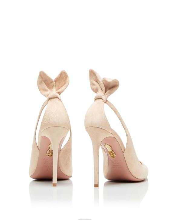 Aquazzura Bow Tie Pump 105 BEIGE 8TLF215