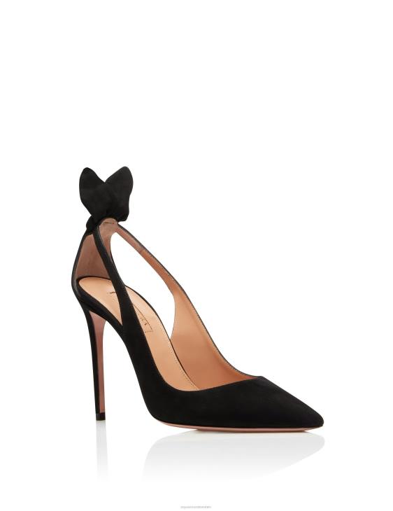 Aquazzura Bow Tie Pump 105 BLACK 8TLF168