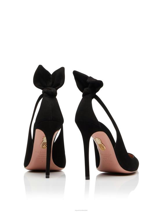 Aquazzura Bow Tie Pump 105 BLACK 8TLF168