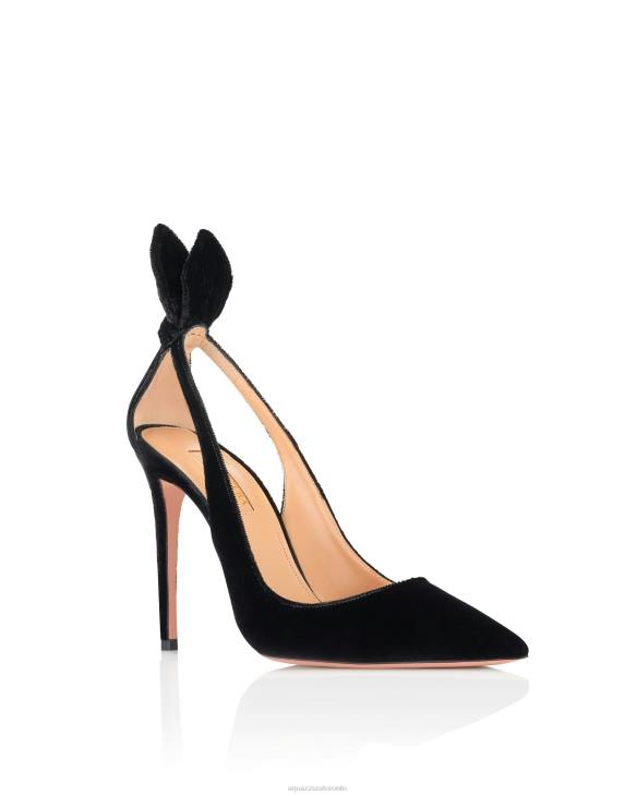 Aquazzura Bow Tie Pump 105 BLACK 8TLF213