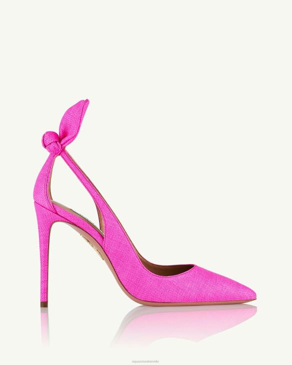 Aquazzura Bow Tie Pump 105 FUCHSIA 8TLF187