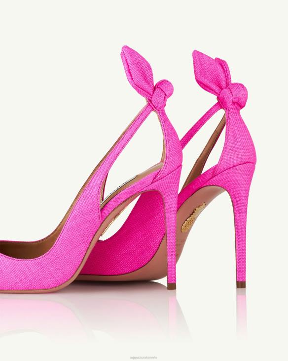 Aquazzura Bow Tie Pump 105 FUCHSIA 8TLF187