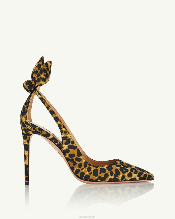 Aquazzura Bow Tie Pump 105 LEOPARD 8TLF169