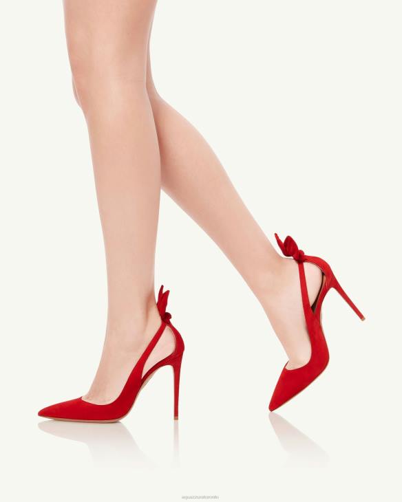 Aquazzura Bow Tie Pump 105 RED 8TLF167