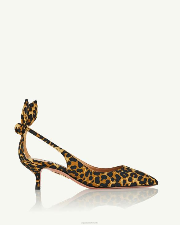 Aquazzura Bow Tie Pump 50 LEOPARD 8TLF170