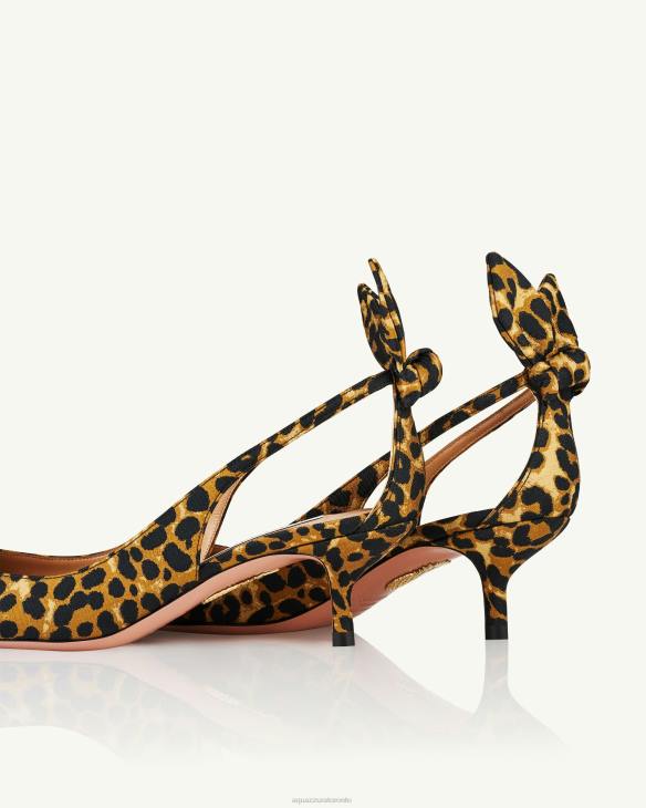 Aquazzura Bow Tie Pump 50 LEOPARD 8TLF170