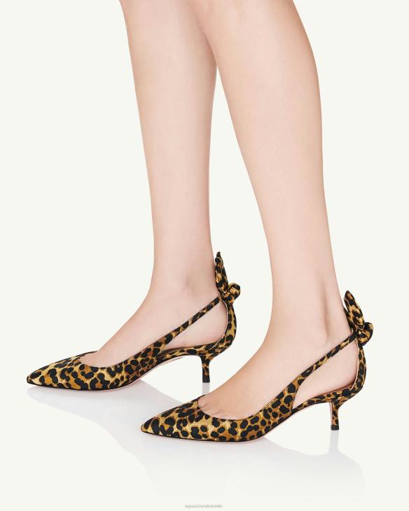 Aquazzura Bow Tie Pump 50 LEOPARD 8TLF170