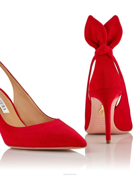 Aquazzura Bow Tie Pump 85 RED 8TLF203