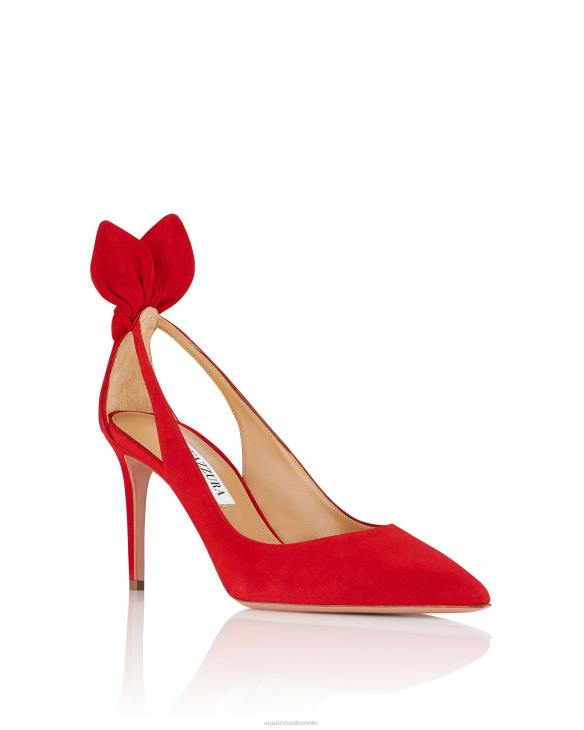 Aquazzura Bow Tie Pump 85 RED 8TLF203