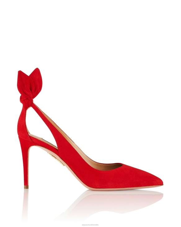 Aquazzura Bow Tie Pump 85 RED 8TLF203