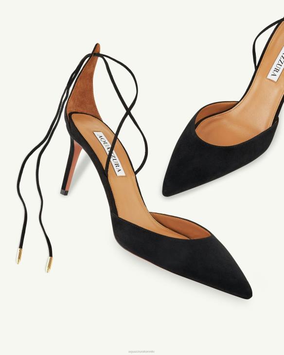 Aquazzura Cherry Pump 75 BLACK 8TLF224