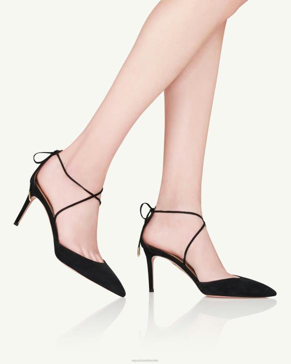 Aquazzura Cherry Pump 75 BLACK 8TLF224