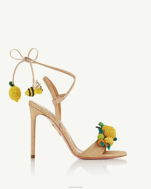 Aquazzura Citrus Punch Sandal 105 BEIGE 8TLF64